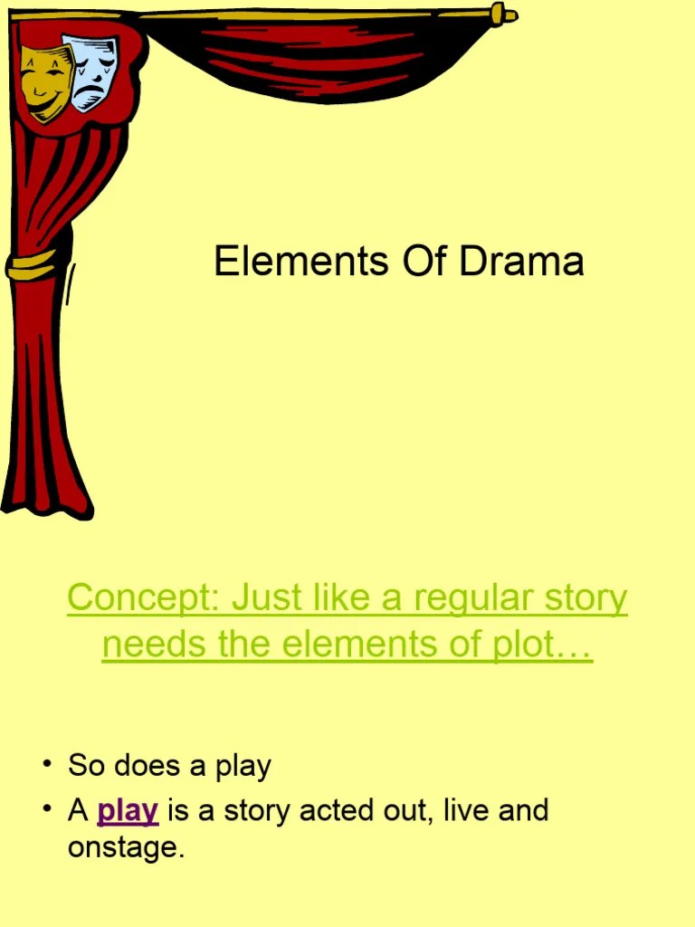 Elements Of DramaEDI | PDF | Monologue | Tragedy