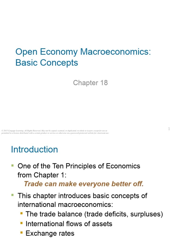 Chapter 18 Open Economy Macroeconomics Basic Concepts | Download Free ...