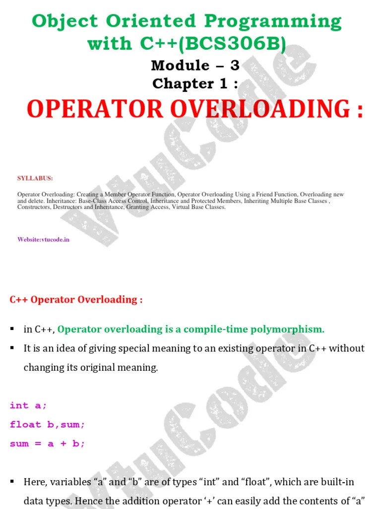 Module 3-1 Oops | PDF | C++ | Constructor (Object Oriented Programming)