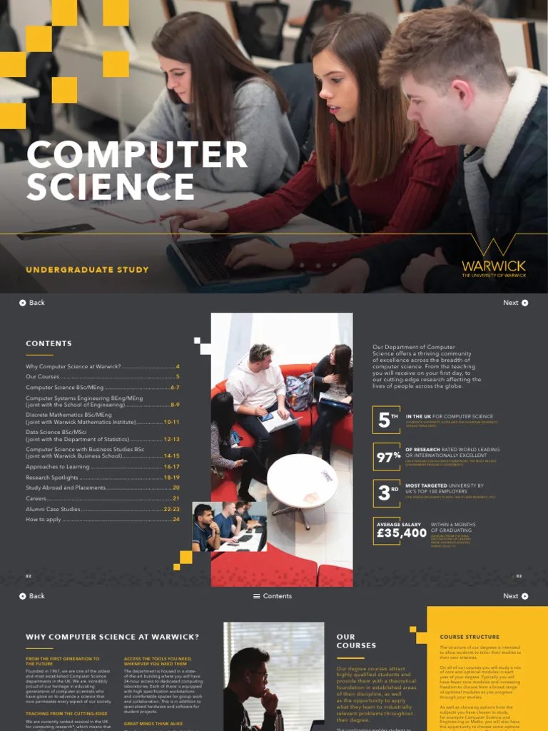 Computer Science Brochure Digital | PDF | Computer Science | Teaching ...