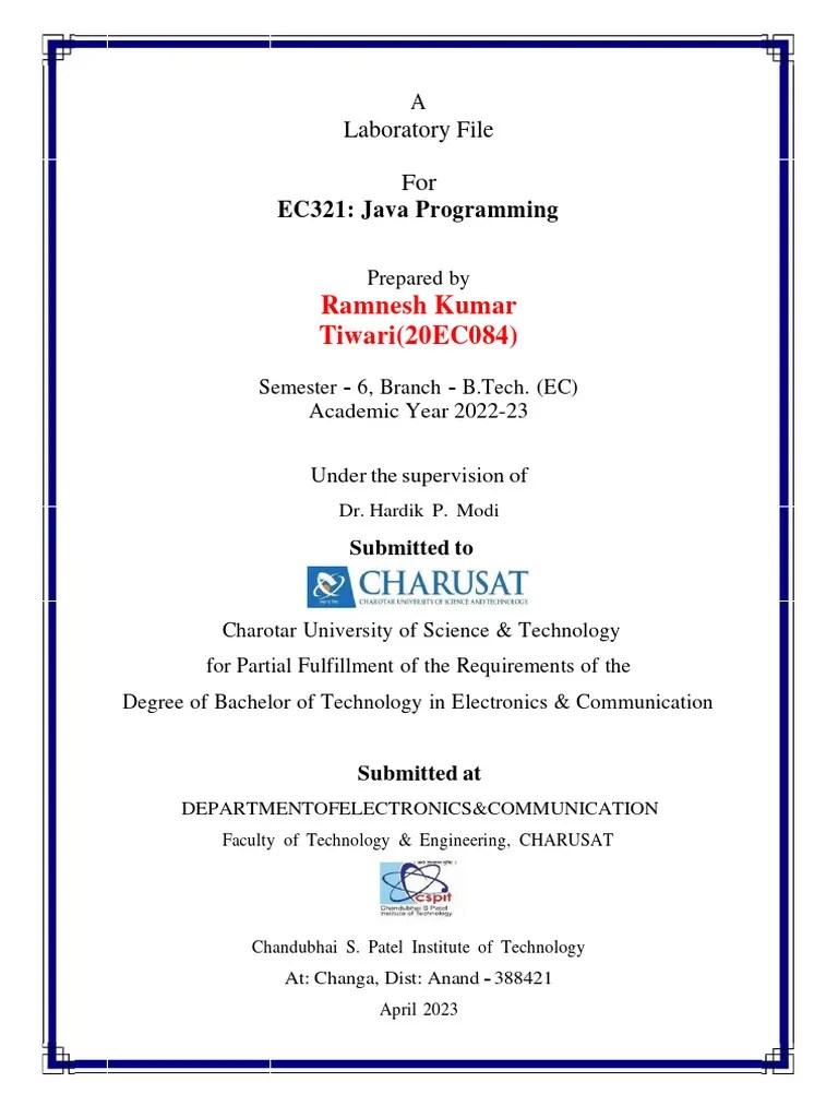 20EC084 Java Practical File | PDF | Area | Numbers