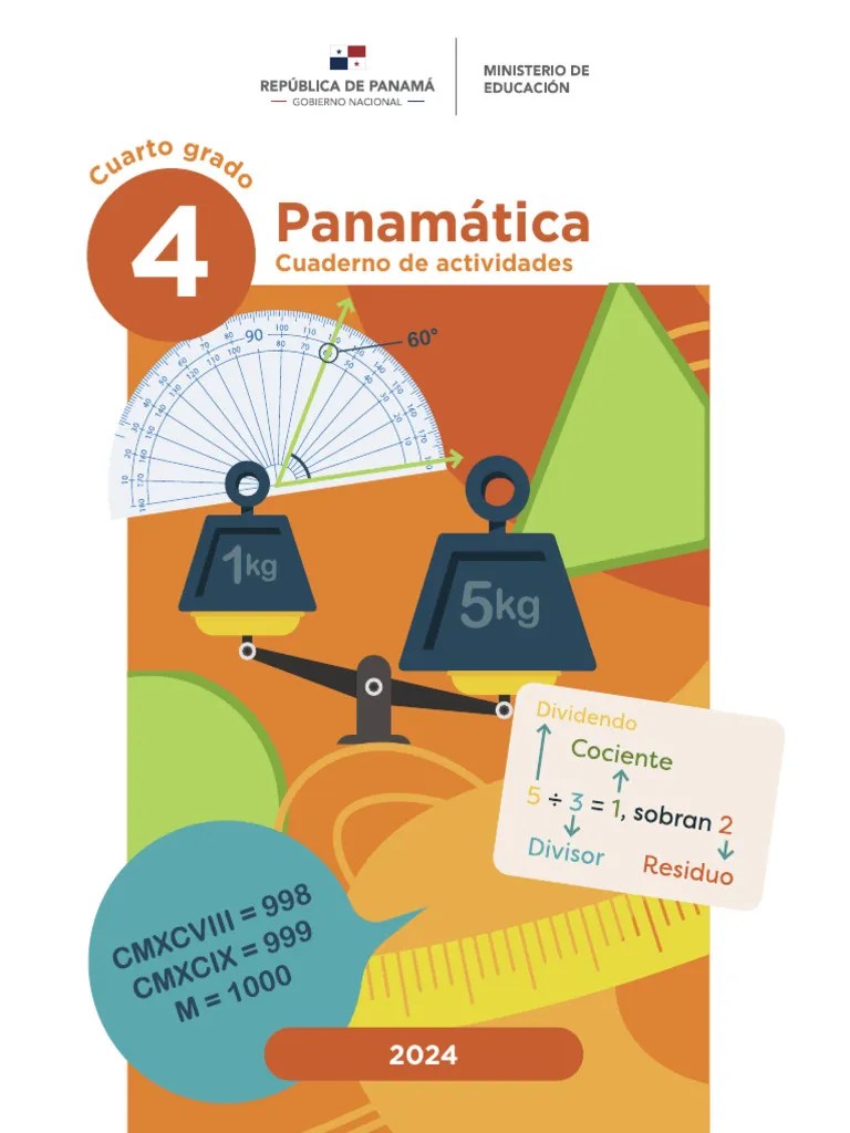 Guia De Matematica 2024 Estudiante 4 Grado | PDF | División ...