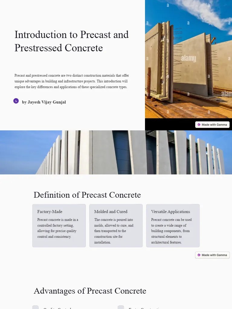 Introduction To Precast And Prestressed Concrete | PDF | Prestressed ...