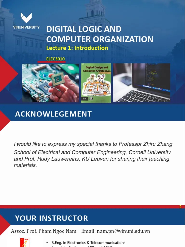 DigitalLogic ComputerOrganization L1 Handout | PDF | Arithmetic ...