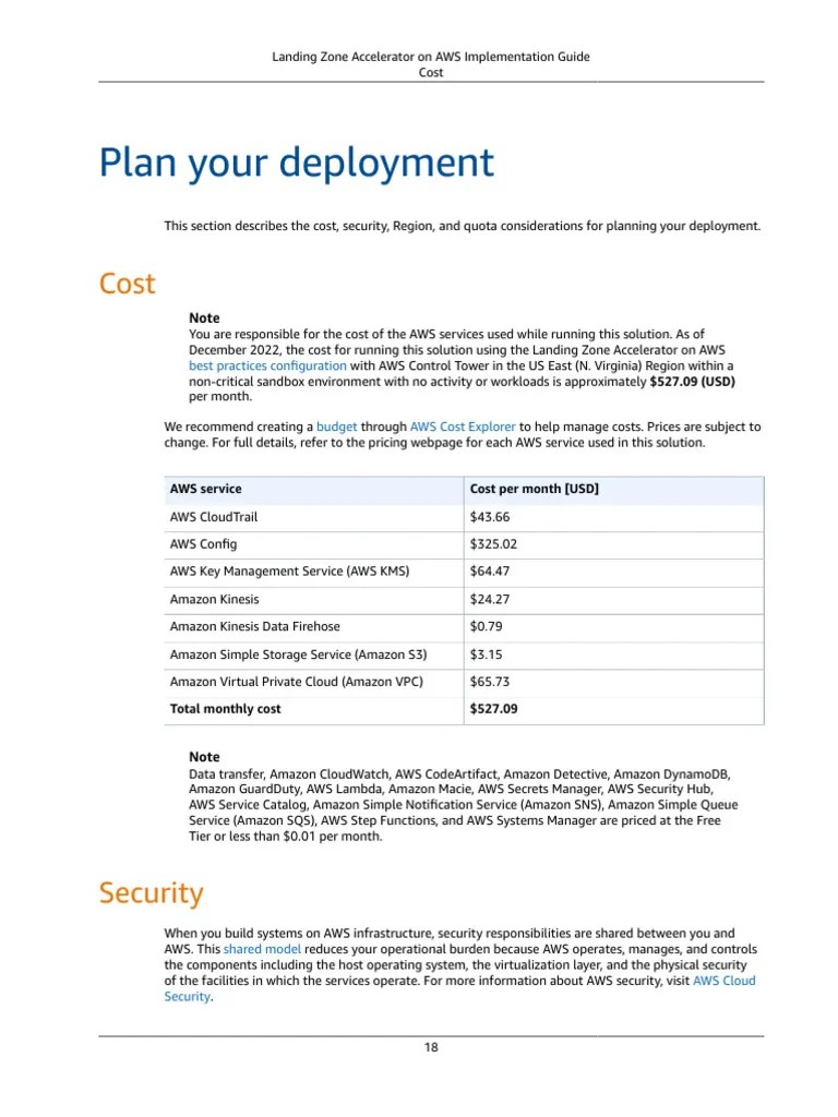 Landing Zone Accelerator On AWS - Implementation Guide | PDF | Amazon ...