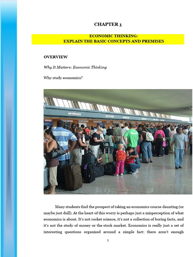 Econ Module-1 - 1 | PDF | Macroeconomics | Economics