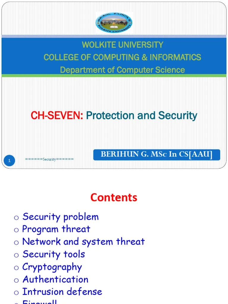 Ch-7 Security New (1) | PDF | Cryptography | Encryption