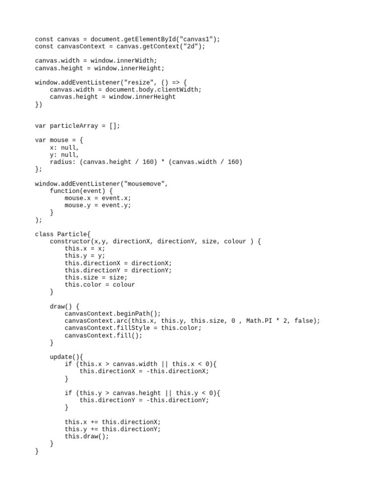 Particles BG | PDF | Object Oriented Programming | Computer Programming