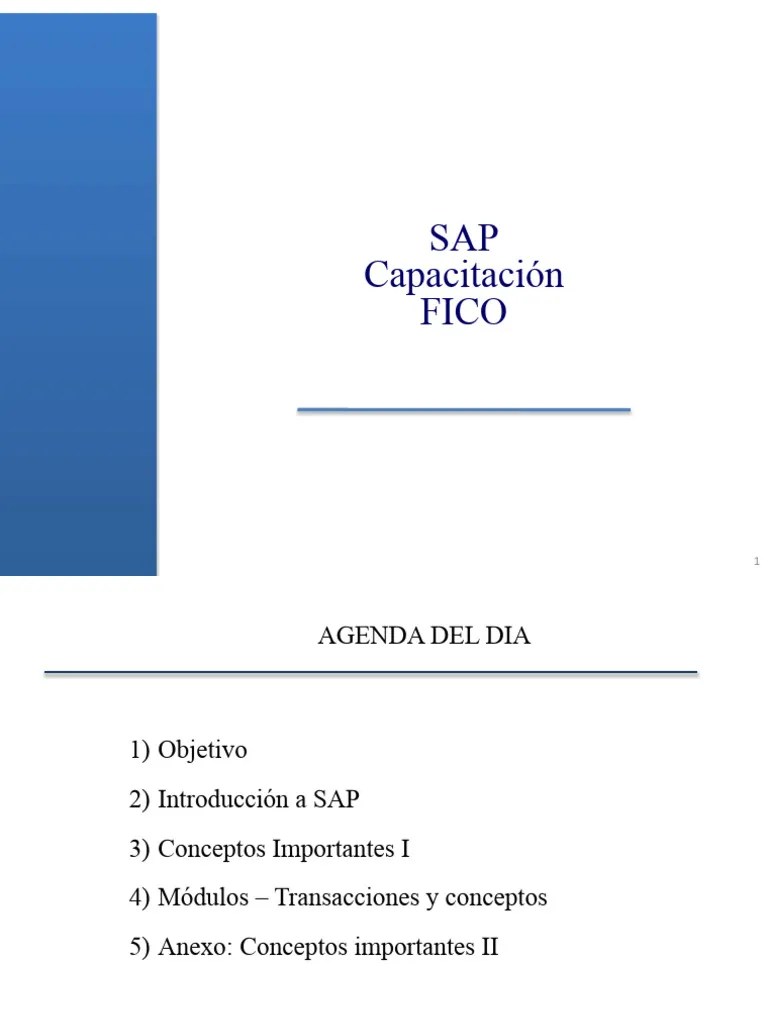 Capacitacion Sap Fico | PDF | Contabilidad | Cheque