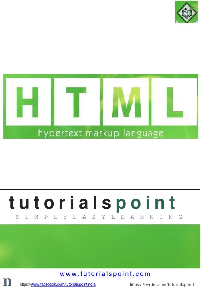 HTML Tutorial | PDF | Html Element | Html
