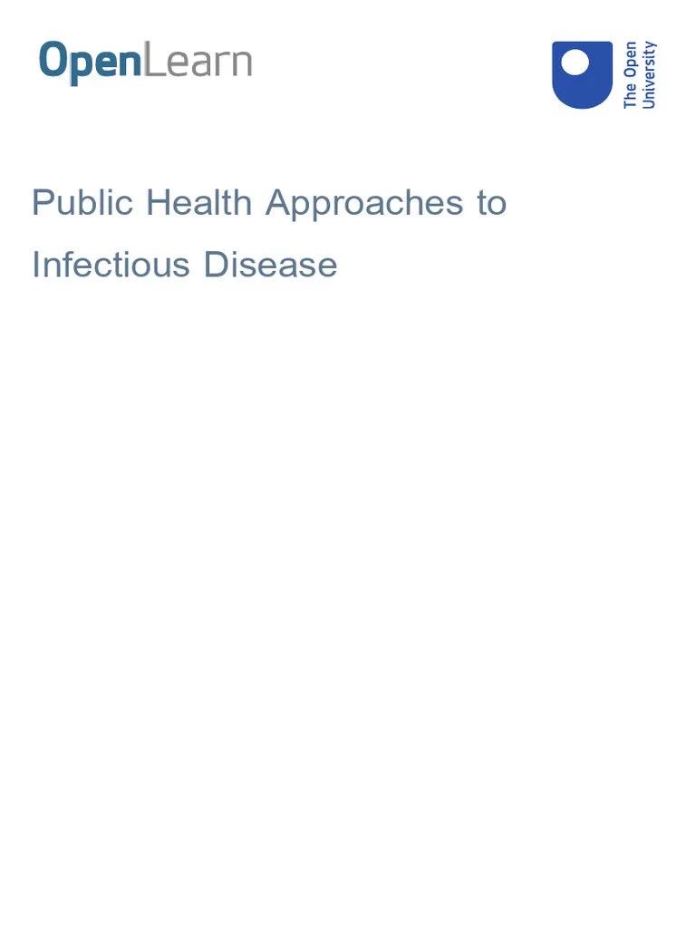 Public Health Approaches To Infectious Disease Printable | PDF ...