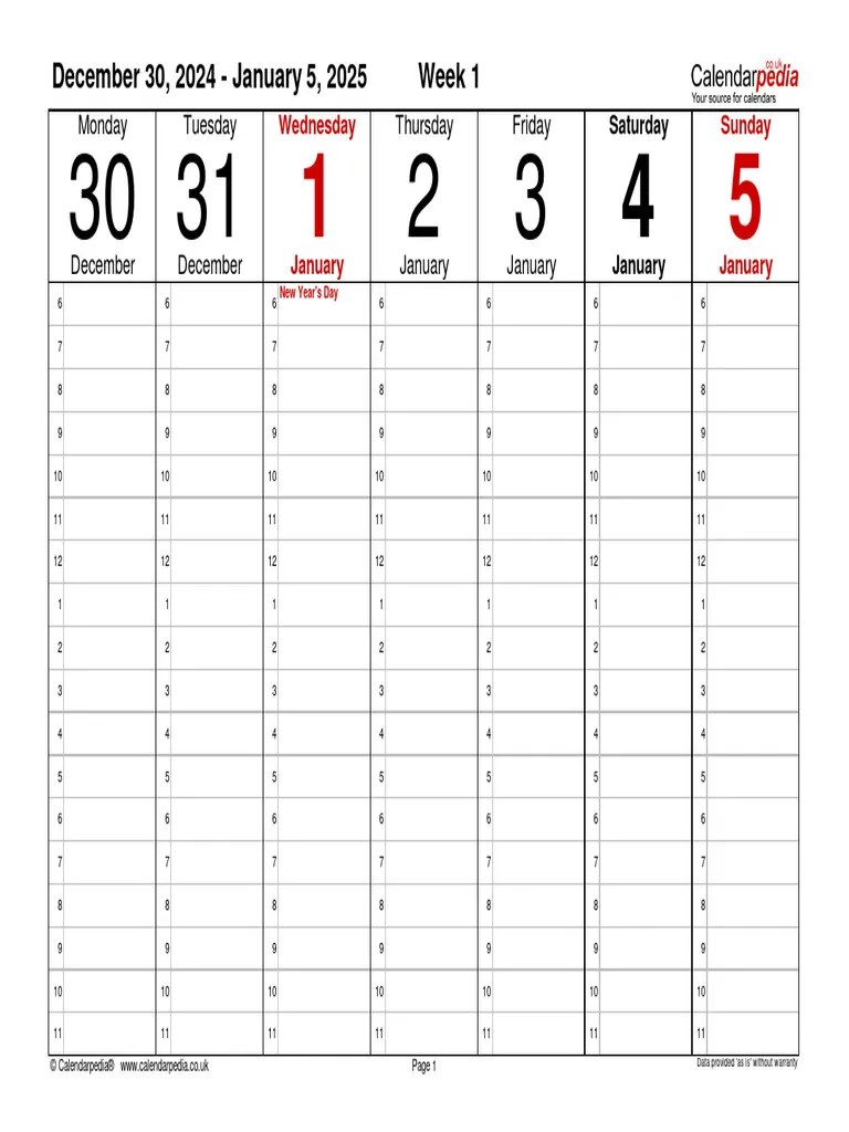 Weekly-calendar-2025-landscape-time-management-1-hour