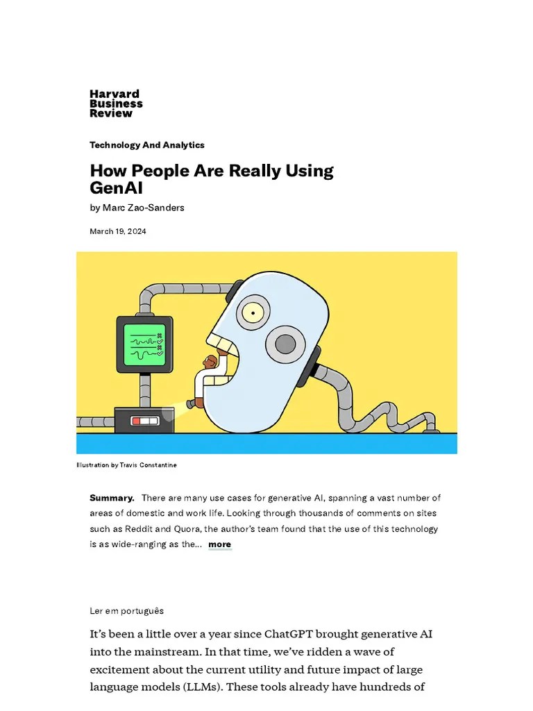 How People Are Really Using GenAI | PDF | Artificial Intelligence | Intelligence (AI) & Semantics