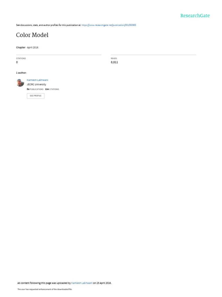 Color Model Computer Graphics | PDF | Color | Rgb Color Model