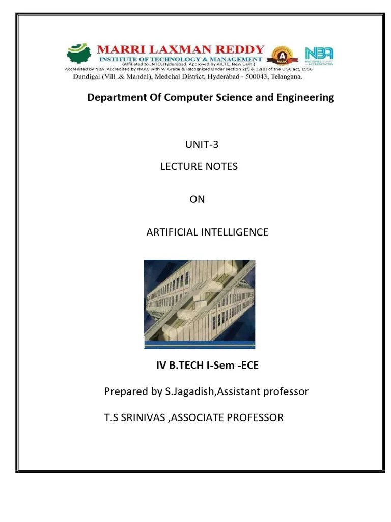 AI 3 | PDF | First Order Logic | Deductive Reasoning
