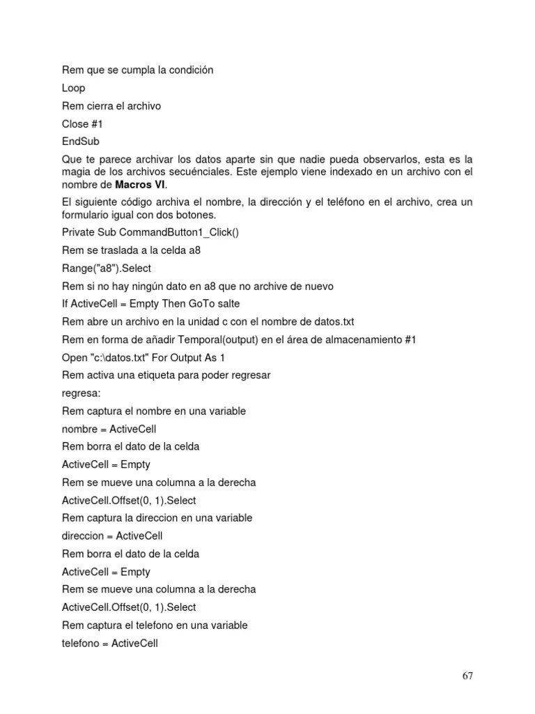 Excel Con Macros 3 | PDF | Hoja De Cálculo | Microsoft Excel
