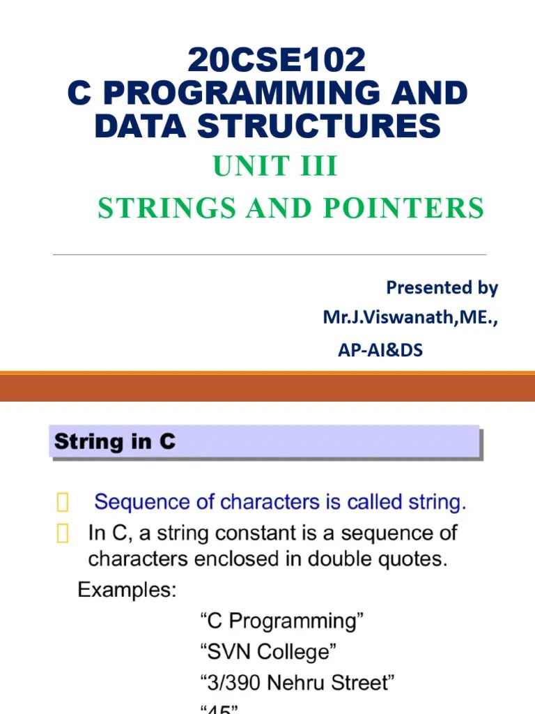 Strings Original | PDF | String (Computer Science) | Computer Engineering