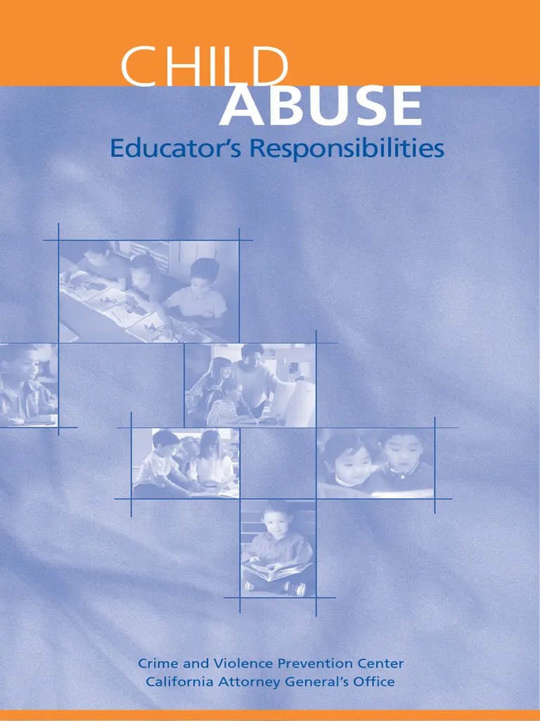 Child Abuse Panthlet For Educators | PDF | Child Abuse | Child Sexual Abuse
