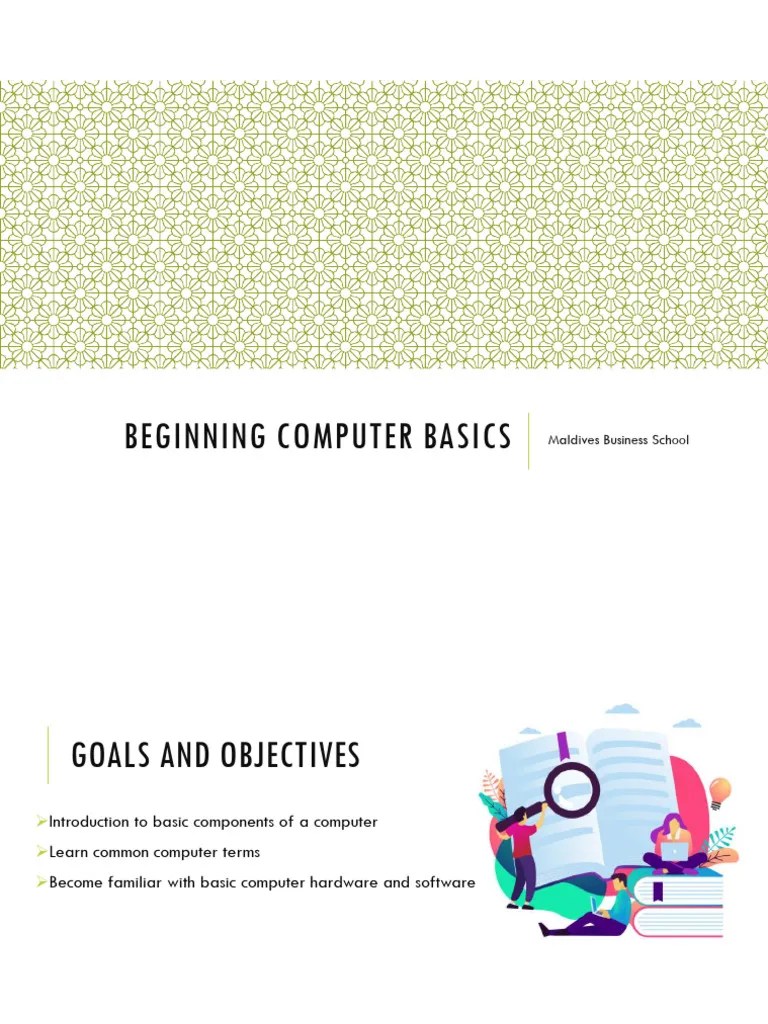 Beginning Computer Basics | PDF | Computer Hardware | Operating System