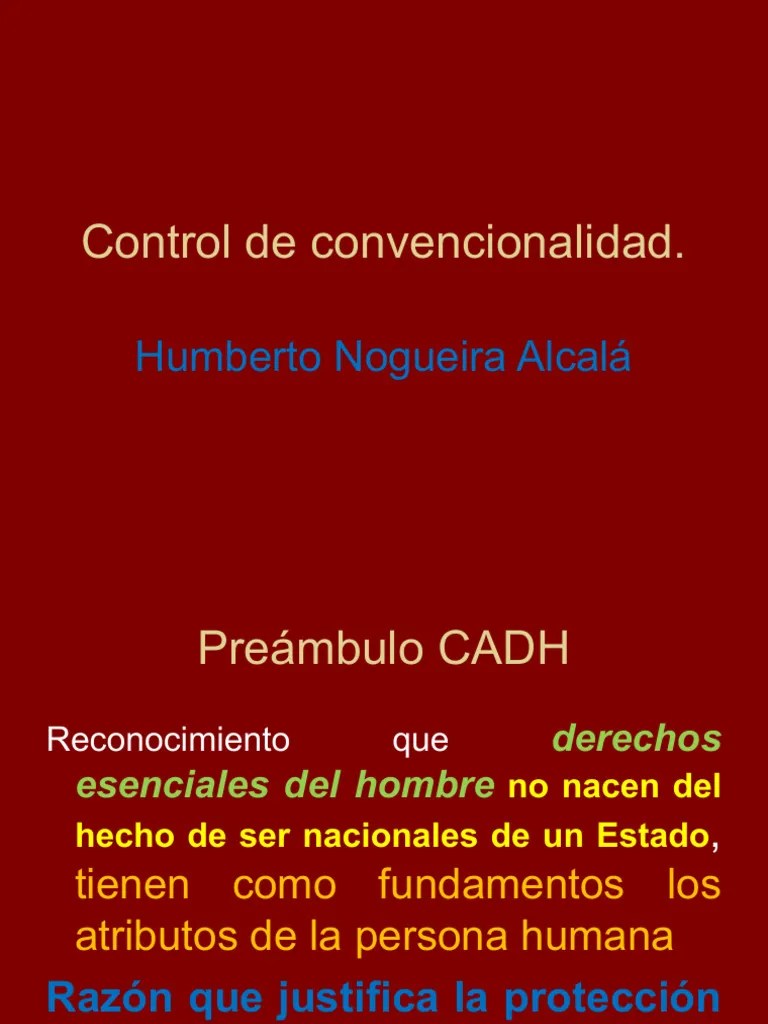 Control De Convencionalidad | PDF | Caso De Ley | Convenio Europeo De Derechos Humanos
