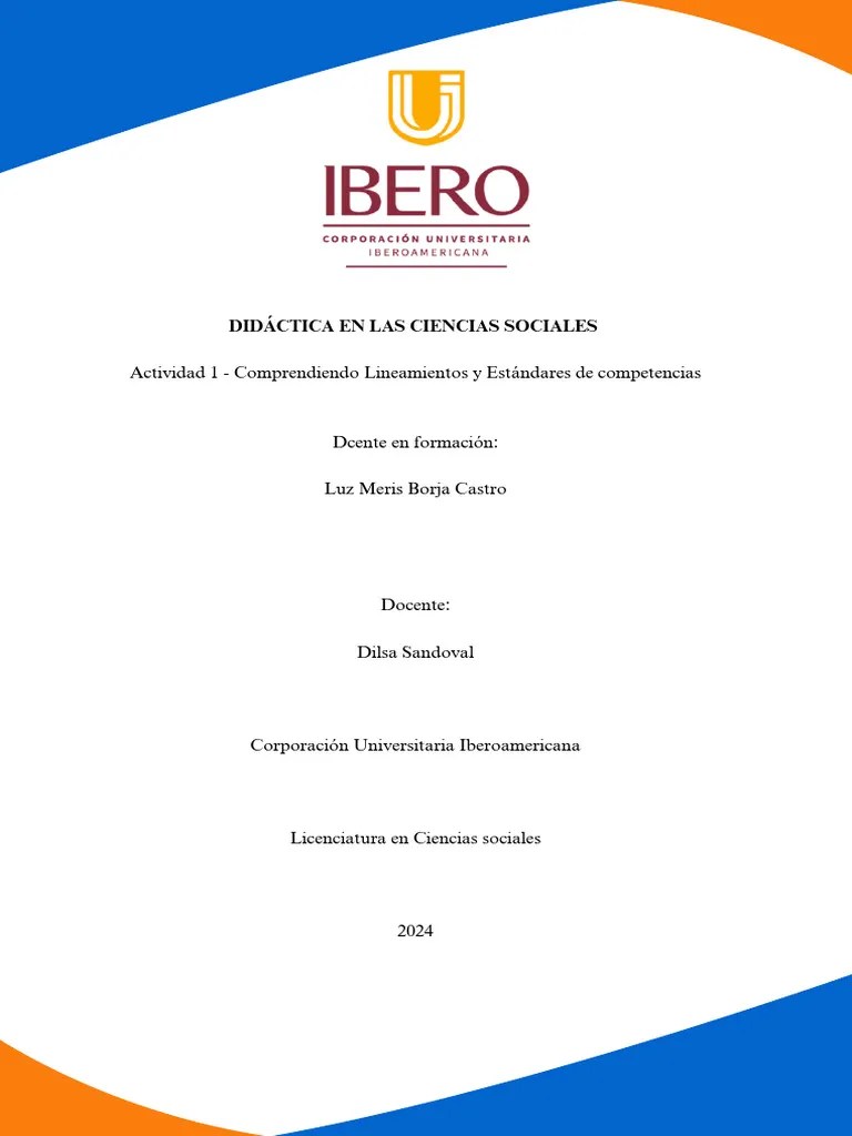 DIDÁCTICA En LAS CIENCIAS SOCIALES Actividad 1 - Comprendiendo ...
