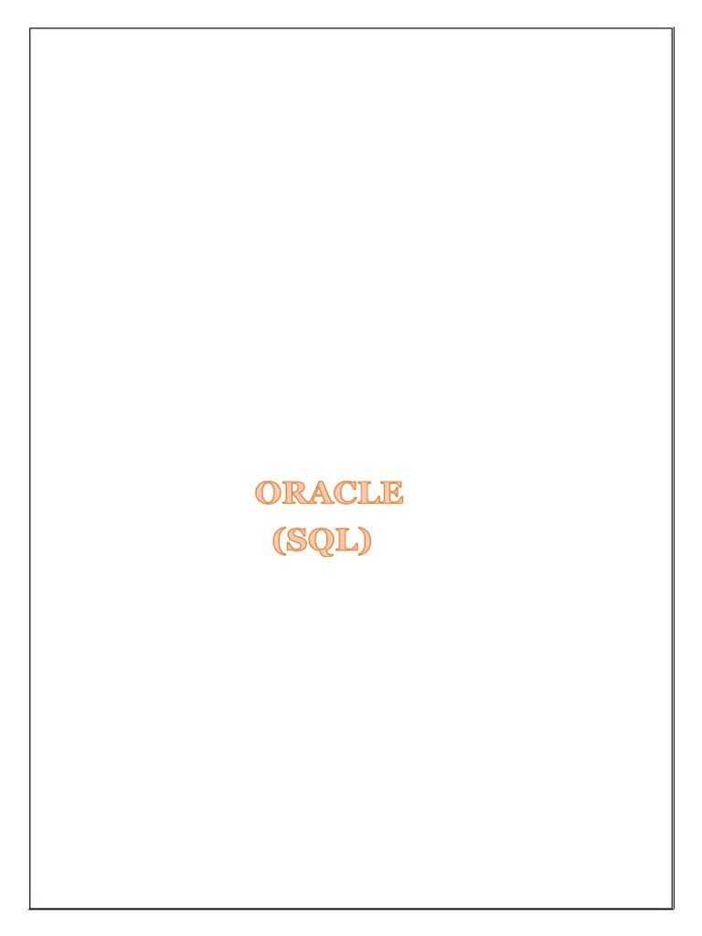 Oracle Notes | PDF | Sql | Database Index
