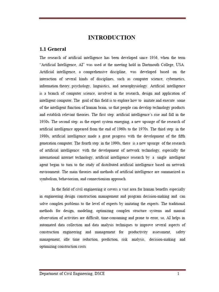 Seminar Report | PDF | Artificial Intelligence | Intelligence (AI ...