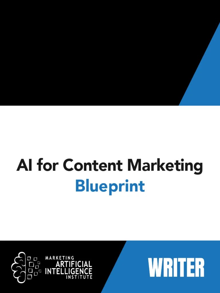 AI For Content Marketing Blueprint | PDF | Artificial Intelligence ...