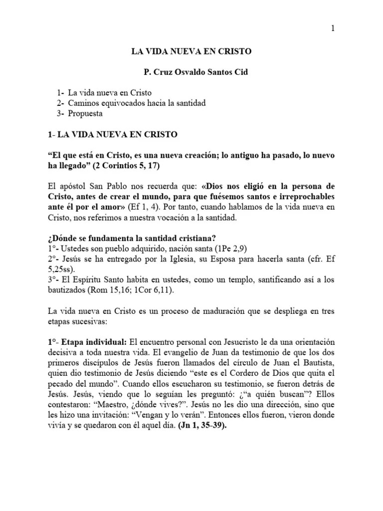 La Vida Nueva En Cristo | PDF | Jesús | Amor