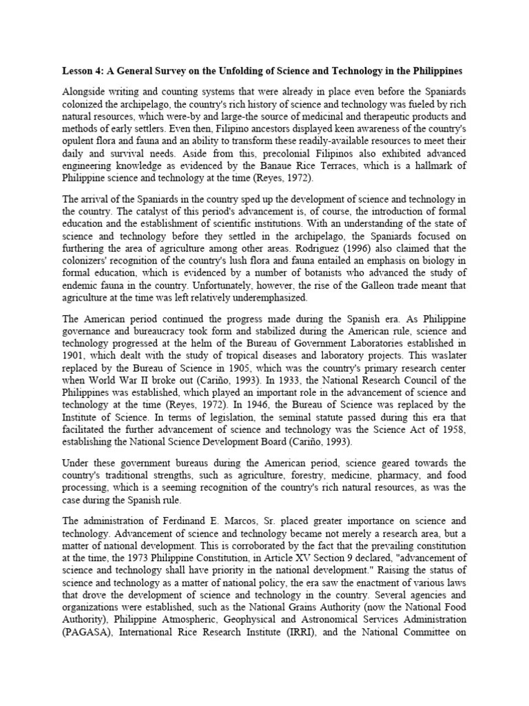 STS LESSON 4 Learning Material And Exercise 1 | PDF | Neonatal ...