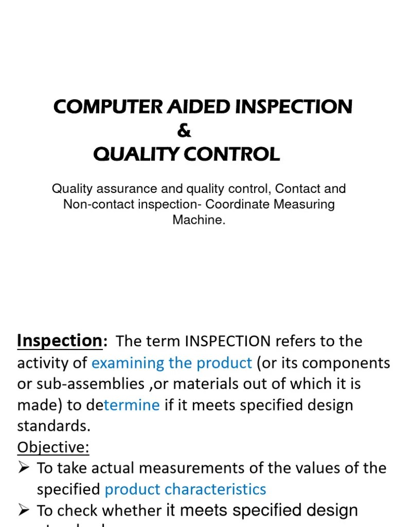 5 3 QC Automated Inspection Abk | PDF | Automation