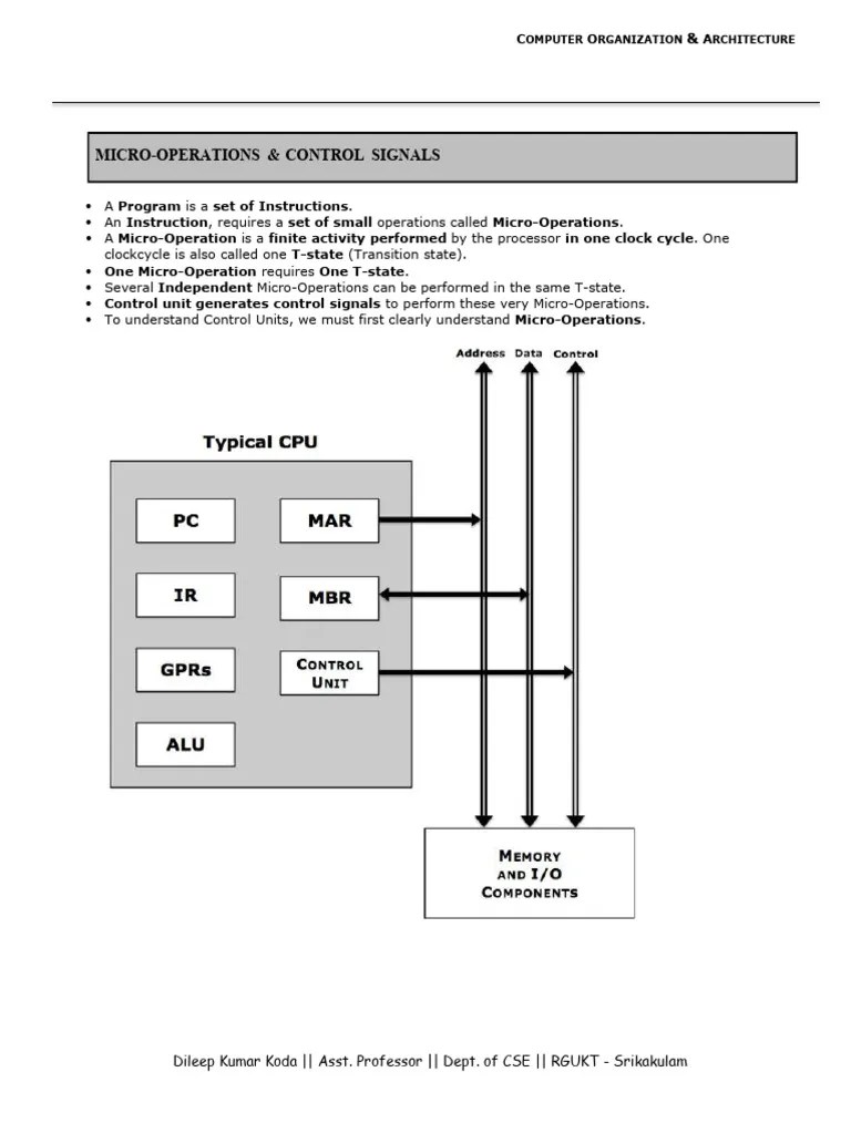 COA Unit-3 | PDF | Central Processing Unit | Integrated Circuit