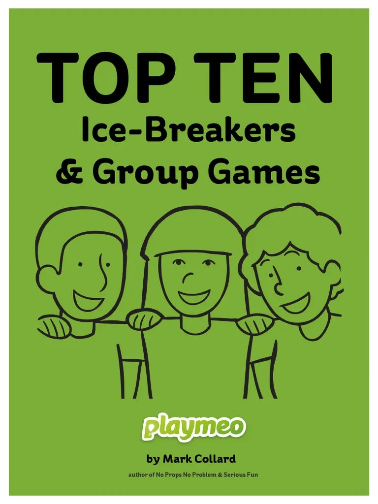 Top Ten Icebreakers Group Games 2021 | PDF | You Tube