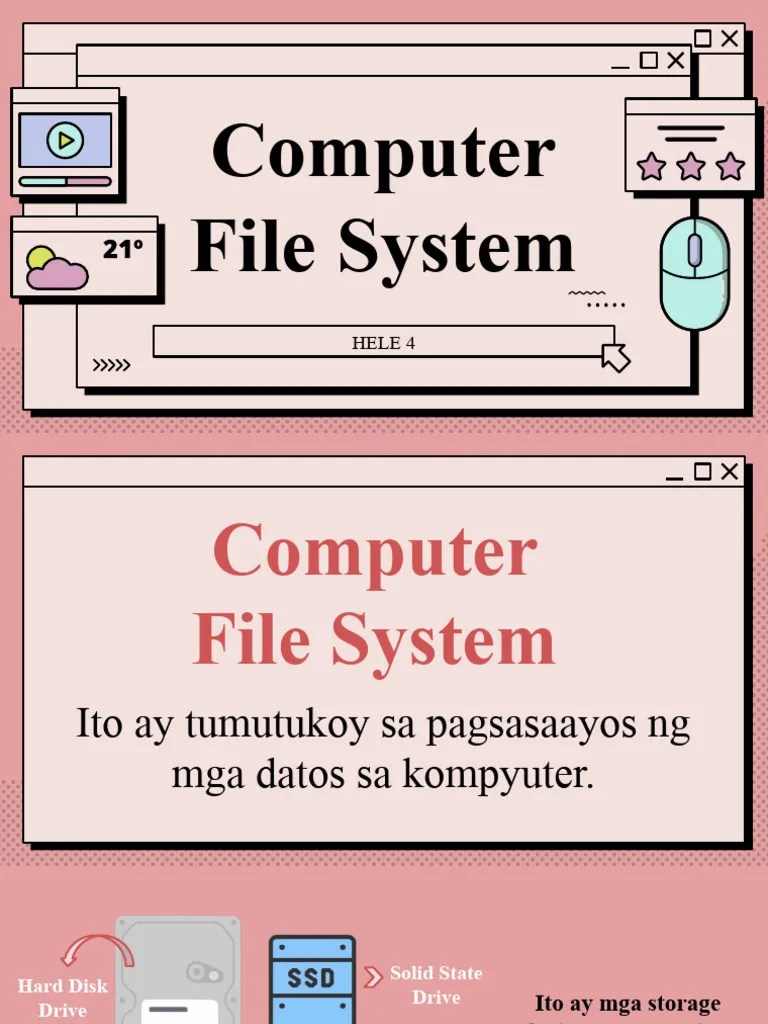 Lesson 4 In HELE - Computer File System | PDF