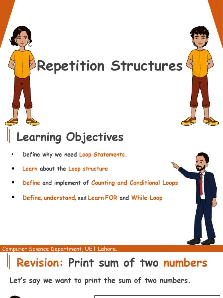 Week 5 (Repetition Structures) | PDF | Control Flow | Iteration