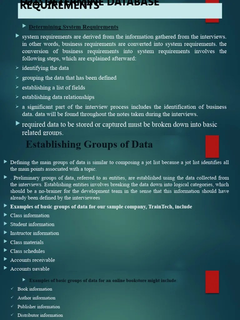 Designing A Database | PDF | Relational Database | Relational Model