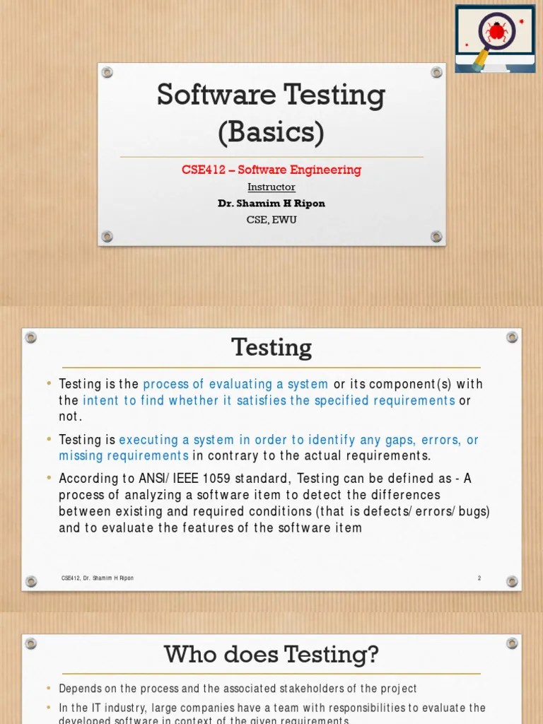 Software Testing | Download Free PDF | Software Testing | Unit Testing