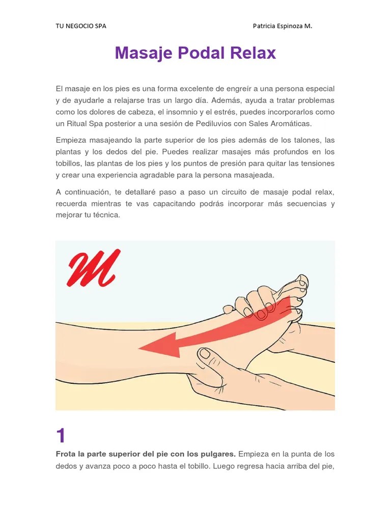 Masaje Podal Relax | PDF | Pie | Masaje