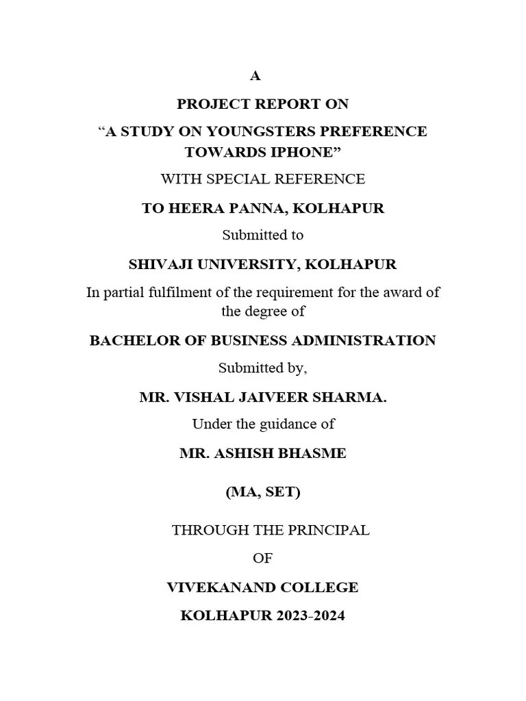 Vishal Project - Merged | PDF | Consumer Behaviour | Market Segmentation