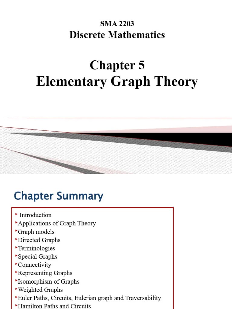 Chapter 5 - Elementary Graph Theory | Download Free PDF | Vertex (Graph ...