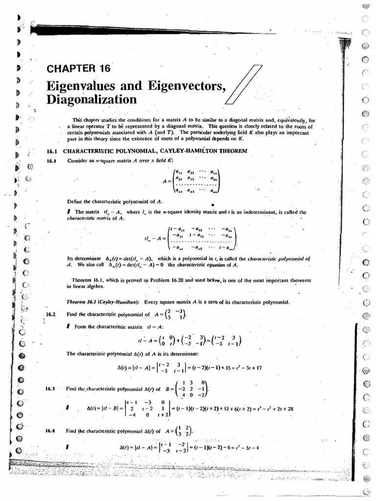 TNSET Eigen Values And Eigen Vectors Notes | PDF