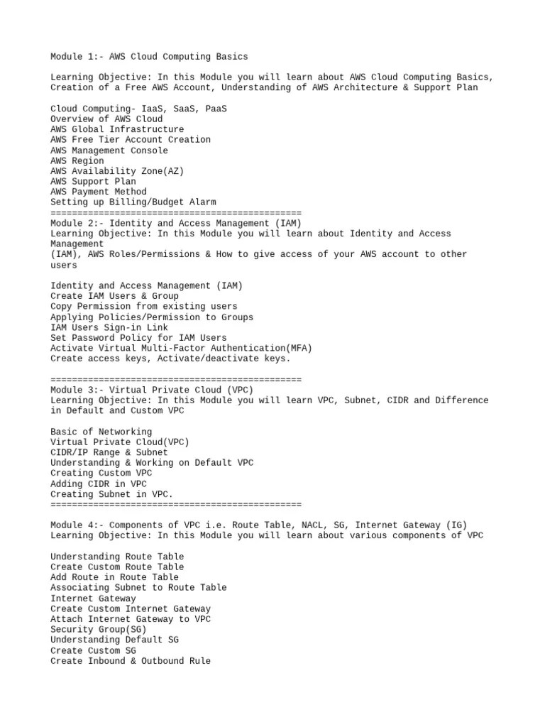 AWS Cloud Computing Basic | PDF | Computer Networking | Computing