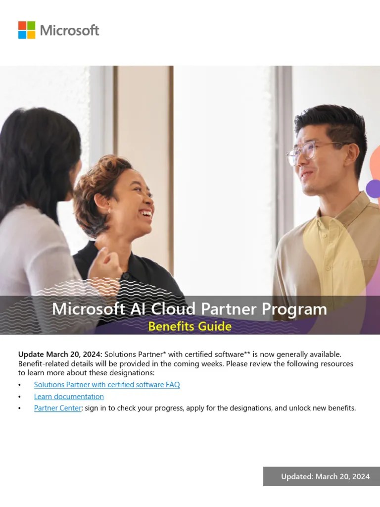 Microsoft AI Cloud Partner Program Benefits Guide-3 | PDF | Microsoft ...