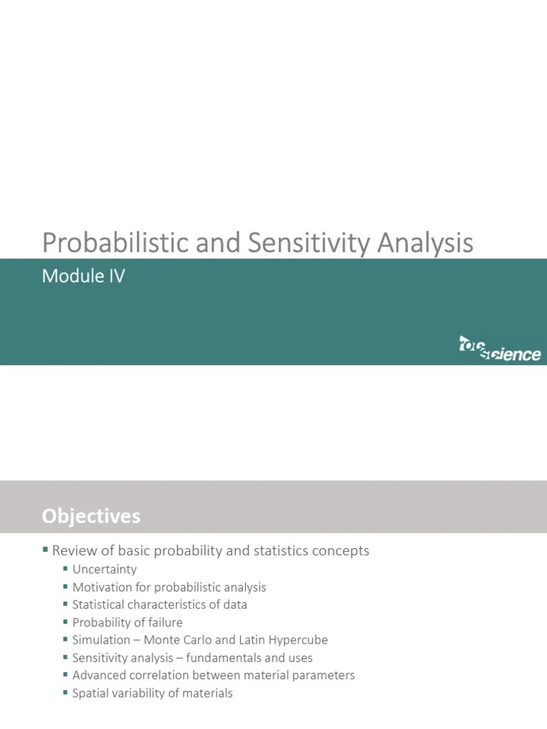 Module 6 - Probabilistic And Sensitivity Analysis | PDF | Probability ...