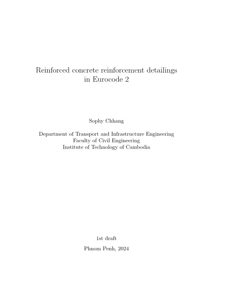RC Reinforcement Detailing EC2-Slide Lesson | PDF | Strength Of Materials | Deformation ...