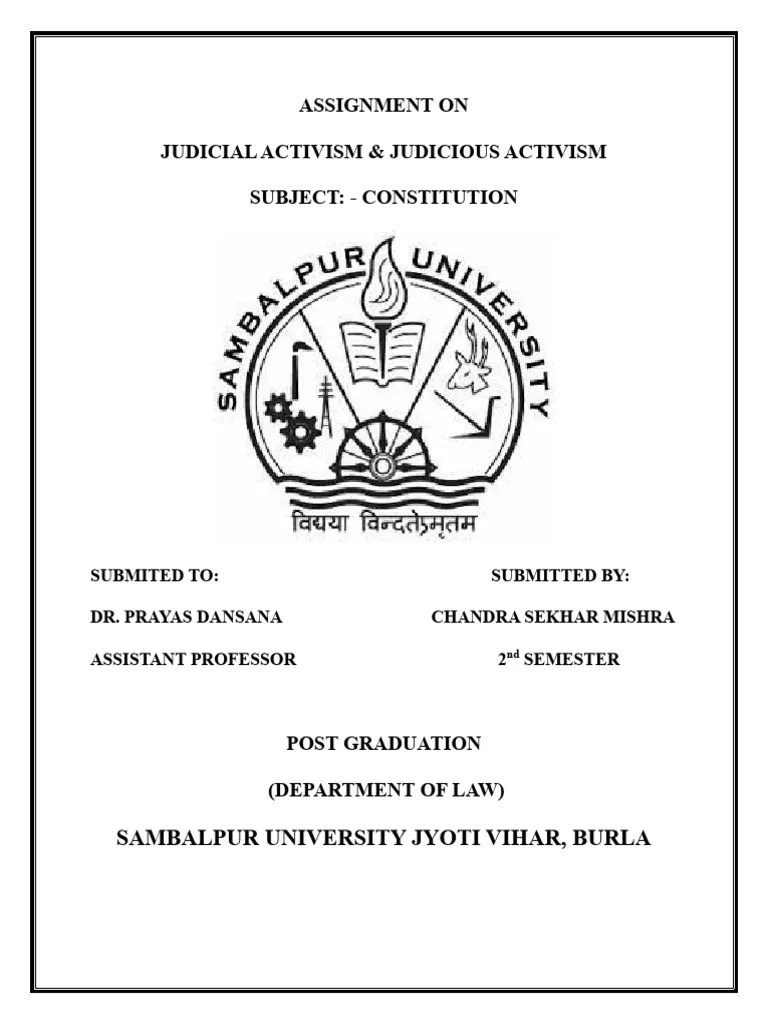 Judicious Activism | PDF | Separation Of Powers | Supreme Court Of The United States