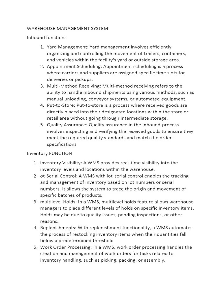 WAREHOUSE | PDF | Warehouse | Business Economics