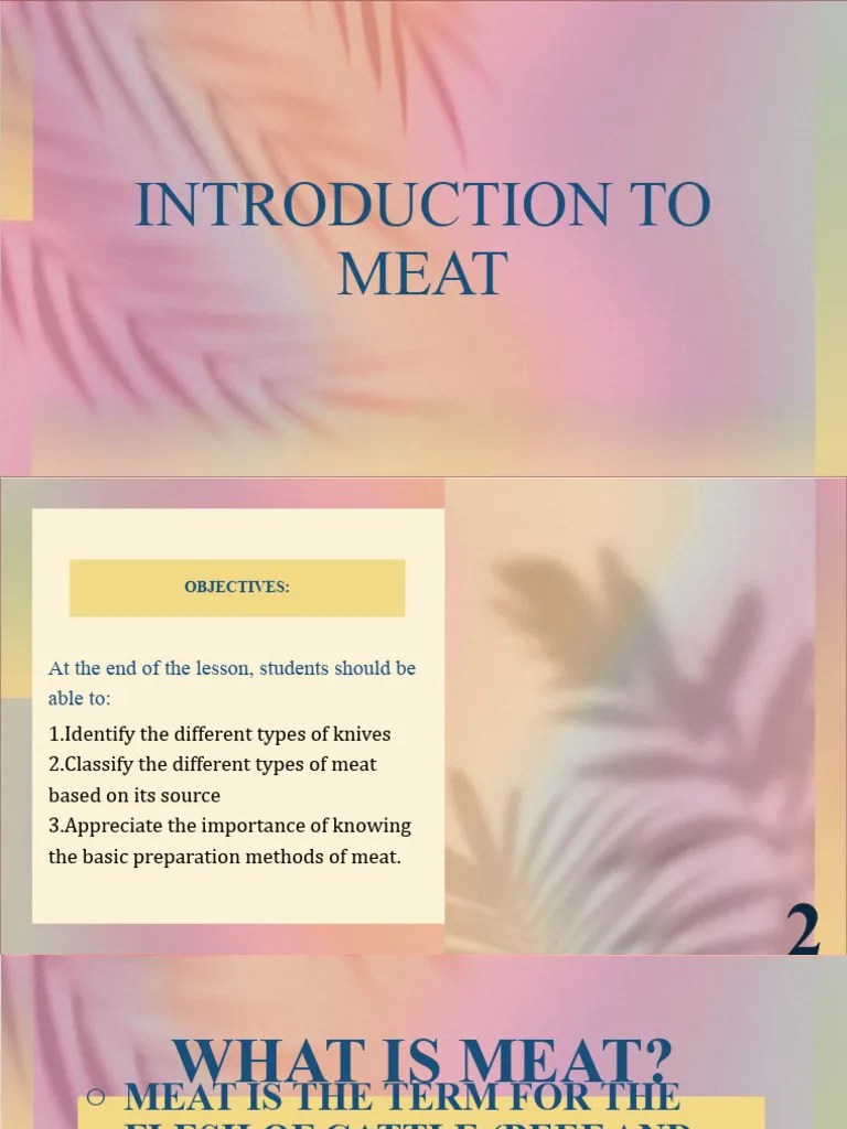 Introduction To Meat | PDF | Grilling | Cooking
