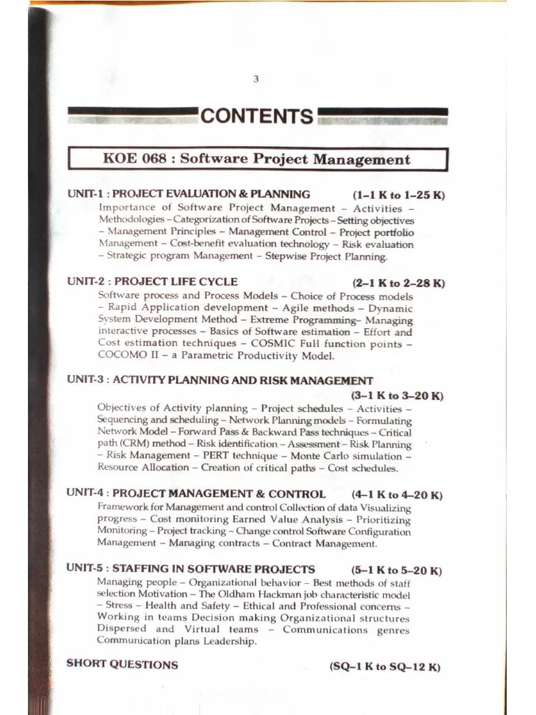 Software Project Management | PDF