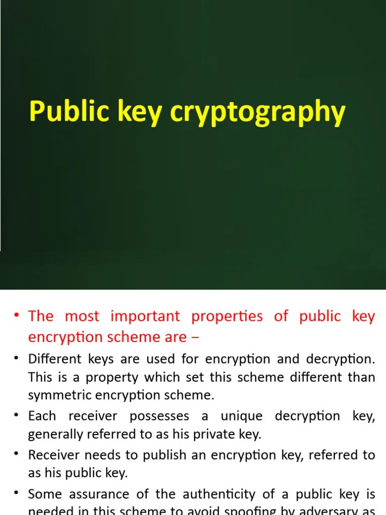 Final Public Key Cryptography | PDF | Public Key Cryptography | Key (Cryptography)